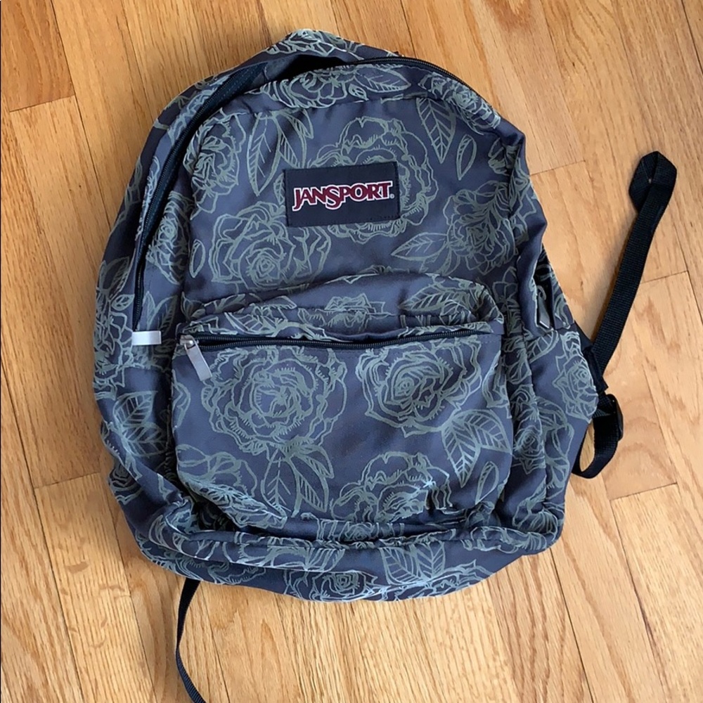 Grey JanSport backpack